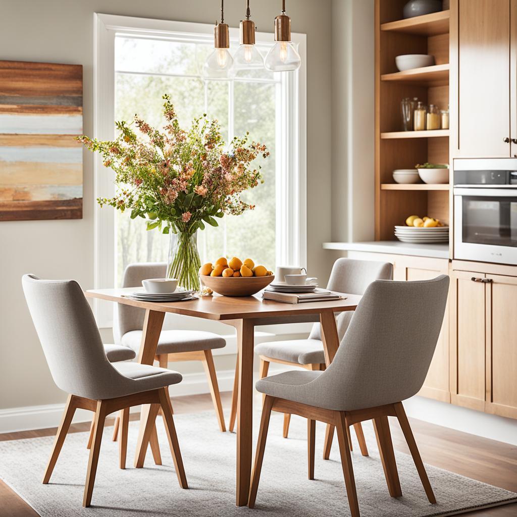 open-concept kitchen nook