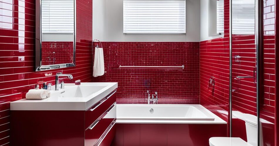 red bathroom ideas