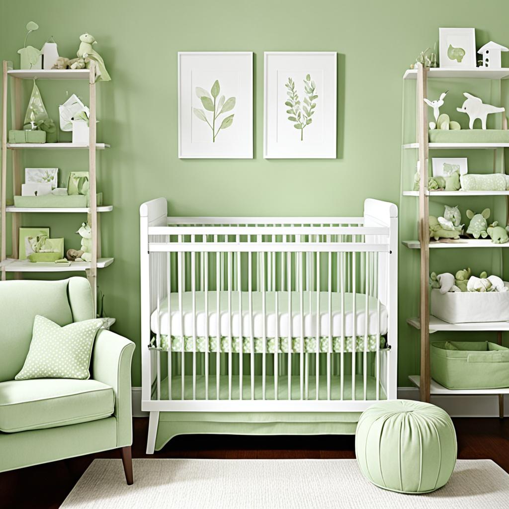 sage green nursery furniture