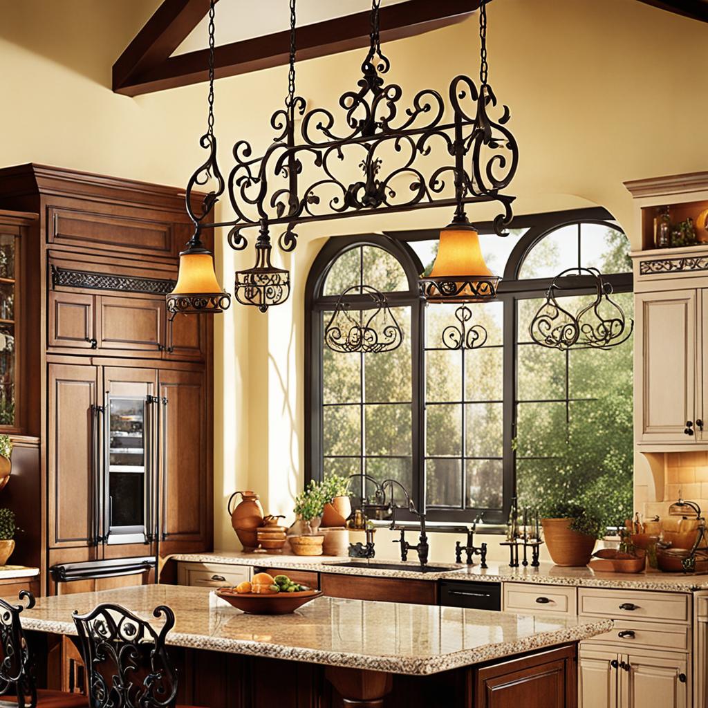 wrought iron kitchen accents