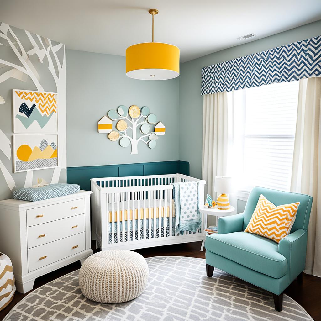 Bold accent colors in nursery design