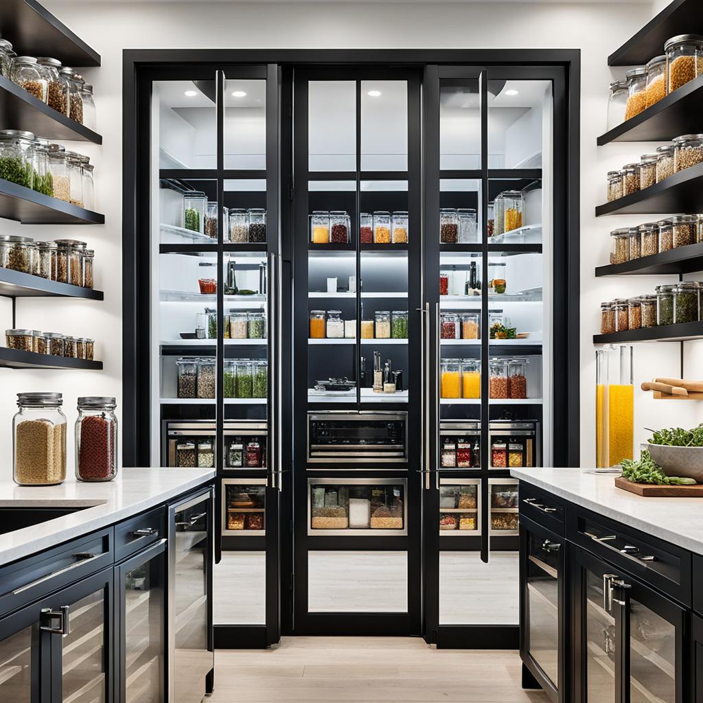 Elegant pantry French doors