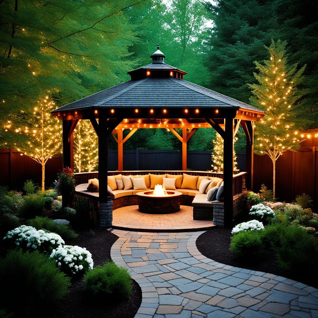 Gazebo entertainment areas