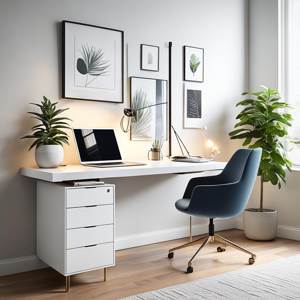 Hidden storage solutions for a clutter-free workspace