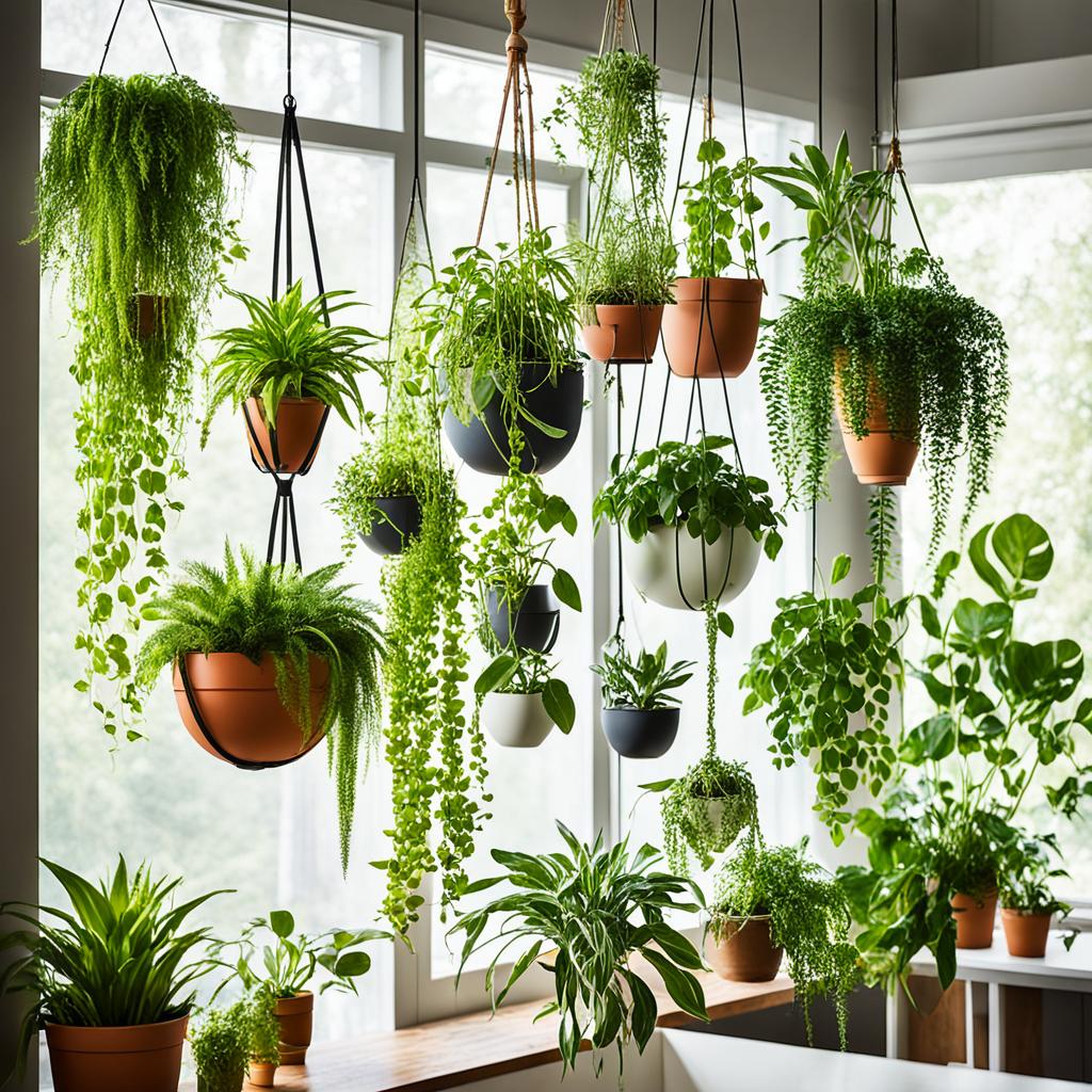 Indoor hanging plants