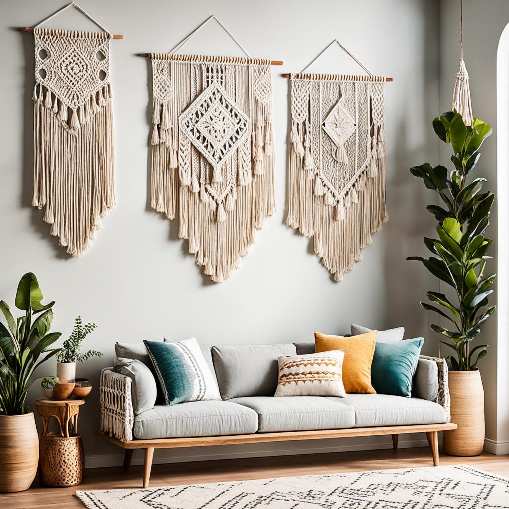 Macrame wall hangings