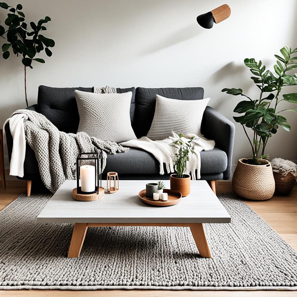 Scandinavian living room accessories