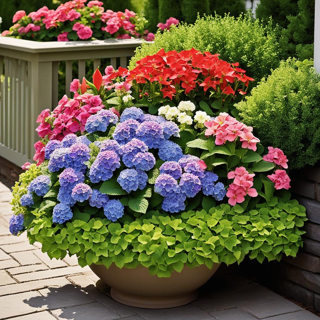 Space-saving flowering plants