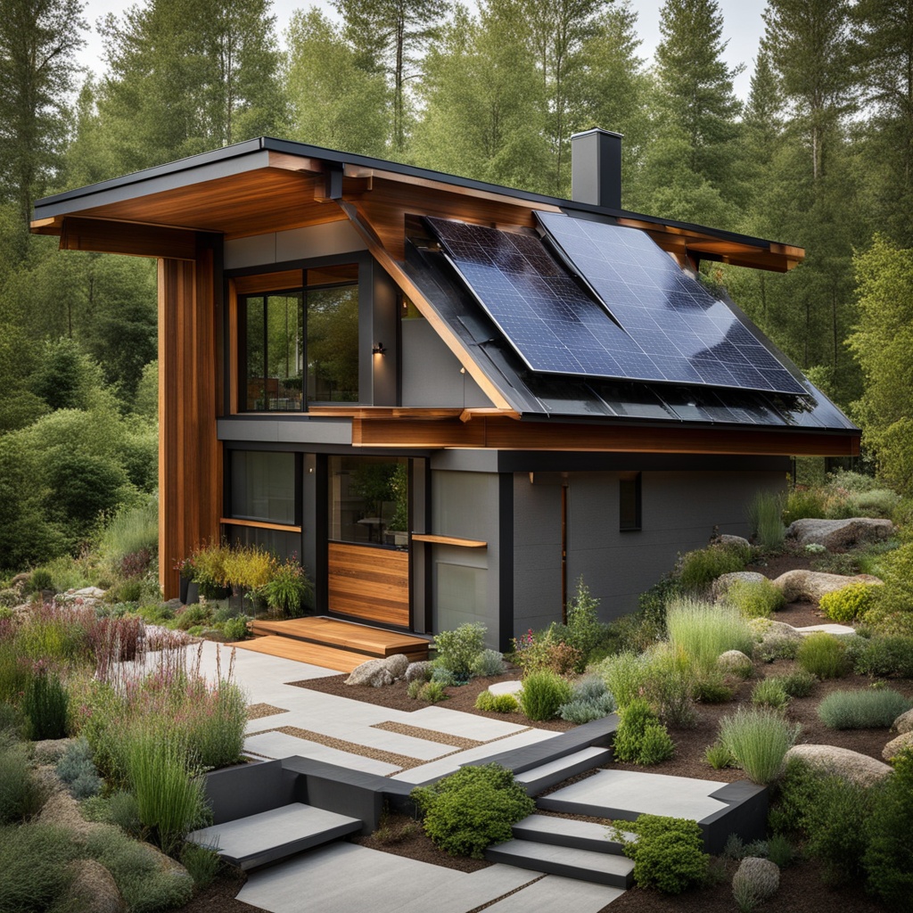 Sustainable building materials in modern rustic design