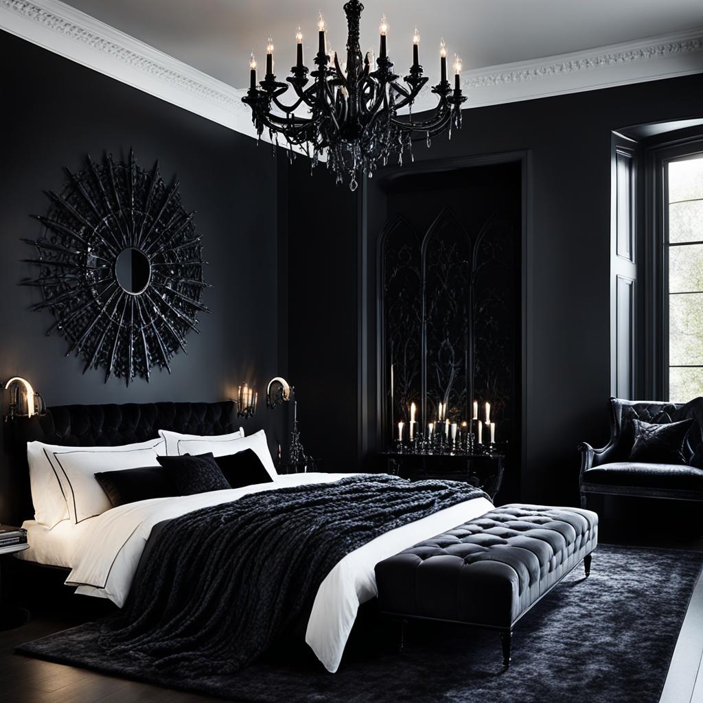 modern gothic bedroom style